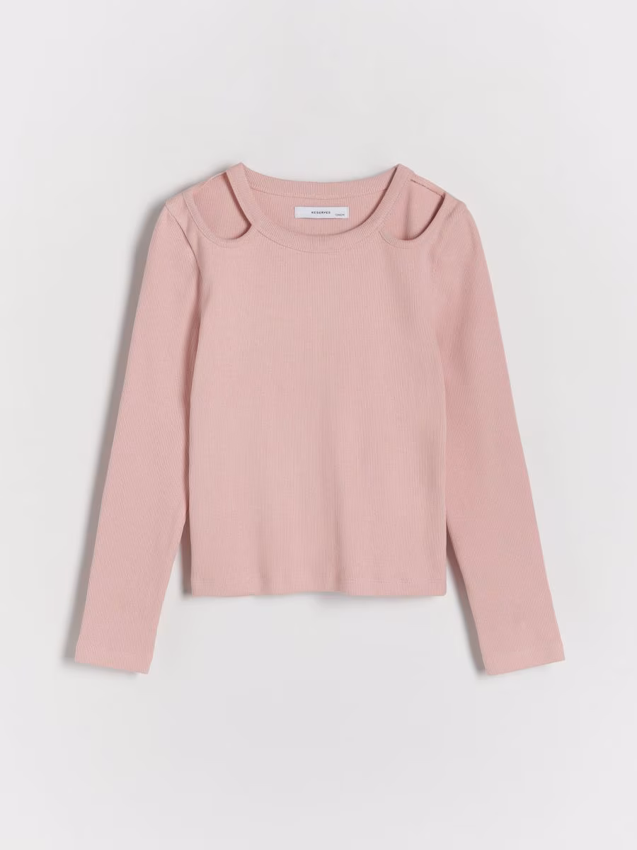 Long Sleeve T-Shirt With Cut-Outs