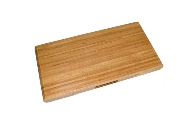 Stanley Roger Cheese Board Set 5Pc Large Bamboo Chopping Block & Cutlery