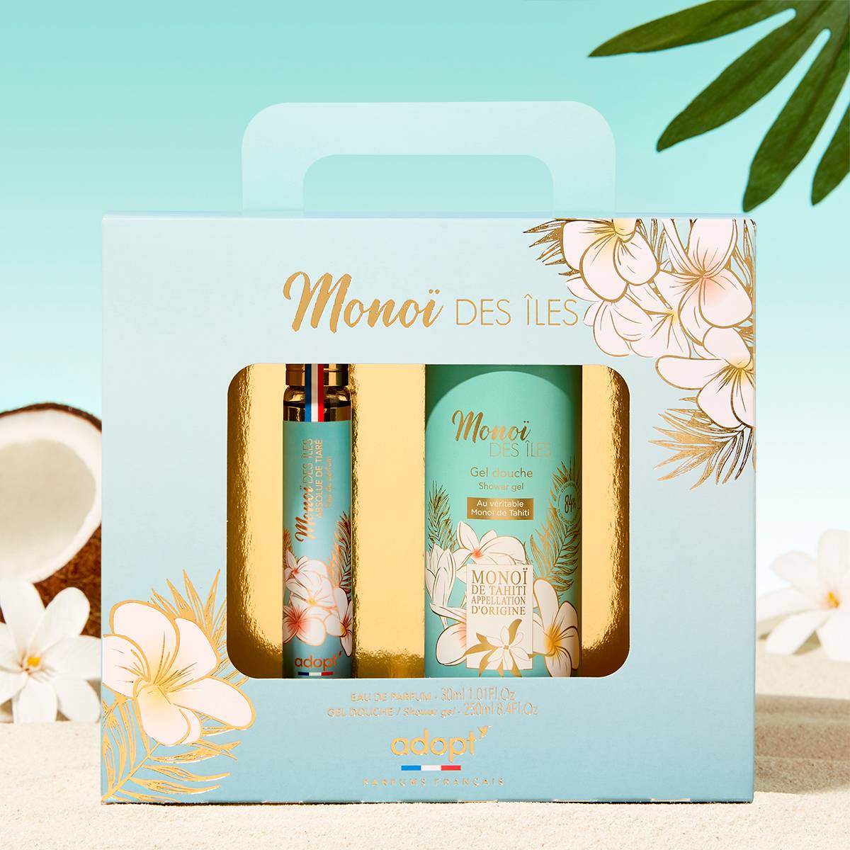Monoï des ÎlesCoffret valise Eau de parfum 30ml   Gel douche 250ml