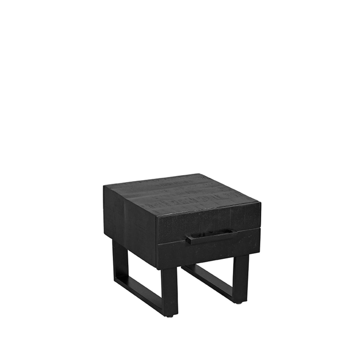 LABEL51 Salontafel Santos - Zwart Mangohout - 50x44x41cm