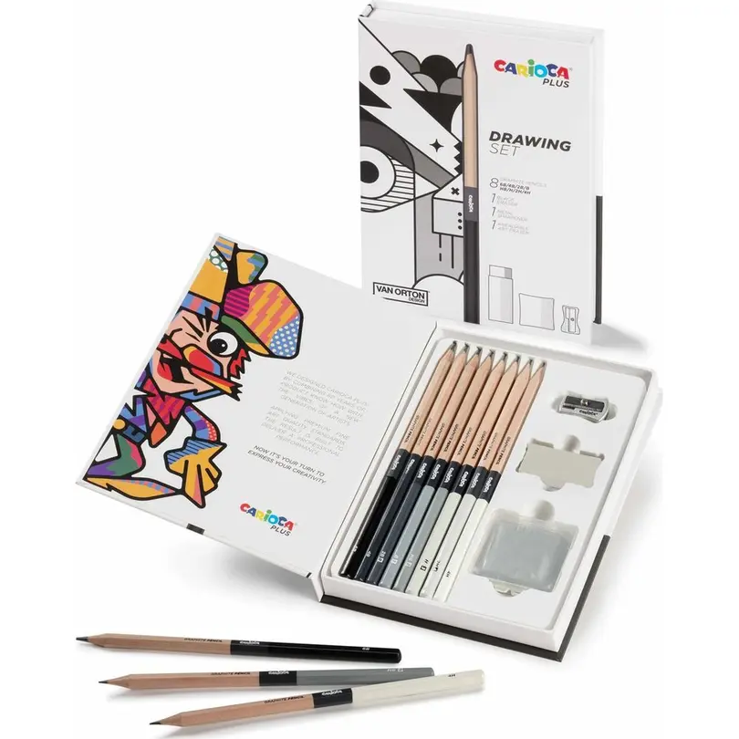 Farbstift-Set 10-teilig Drawing Set Plus