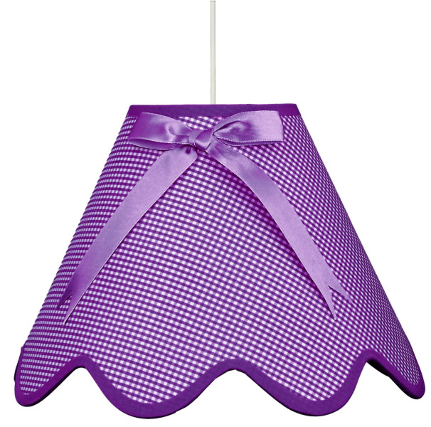 Lampa wisząca biało-fioletowa LOLA 1xE27x60W wym: 90x40x40 cm Candellux