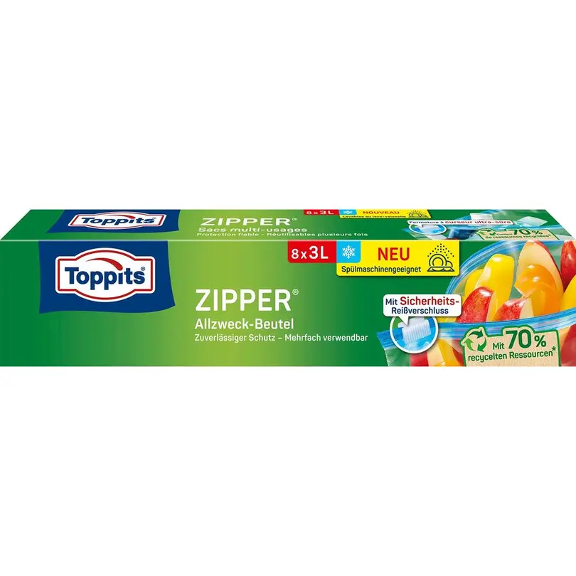 Frischhaltebeutel 8er-Set Toppits