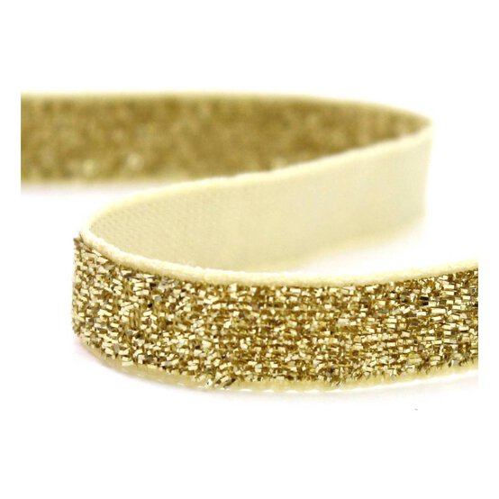 Metallic Gold Woven Sparkle Ribbon 10mm x 2.5m