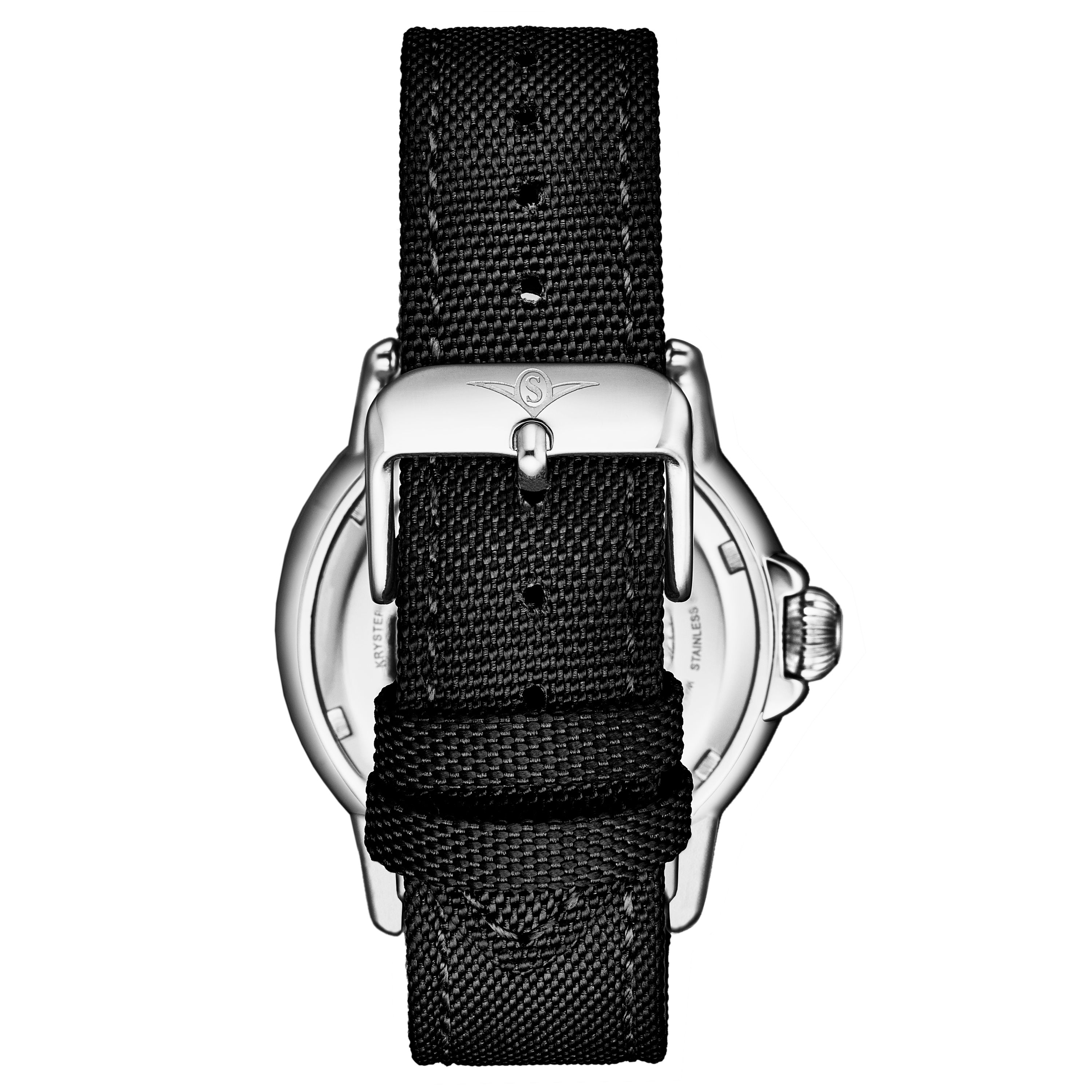 STÜHRLING Original Explorer 4041 Dive Watch 40mm Quartz Satin Twill Nylon Strap