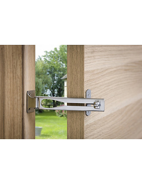 Entrebailleur pour porte d'entrée, taquet d'arrêt, 148mm, inox - THIRARD