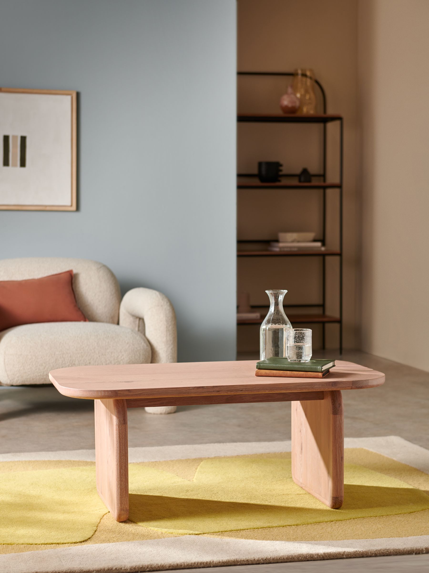 Nyla Coffee Table in White Wash Oak