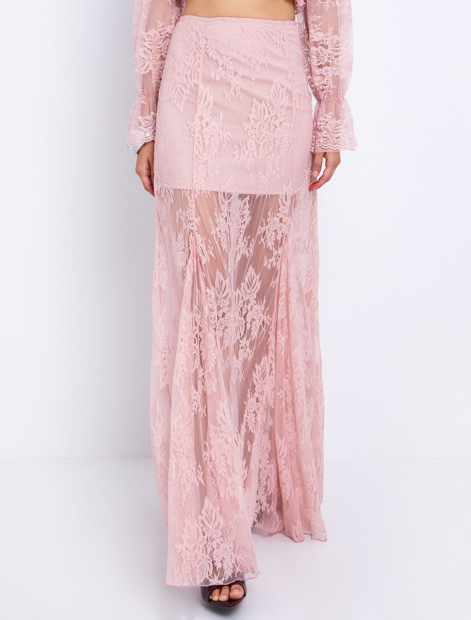 Maxi φούστα από δαντέλα