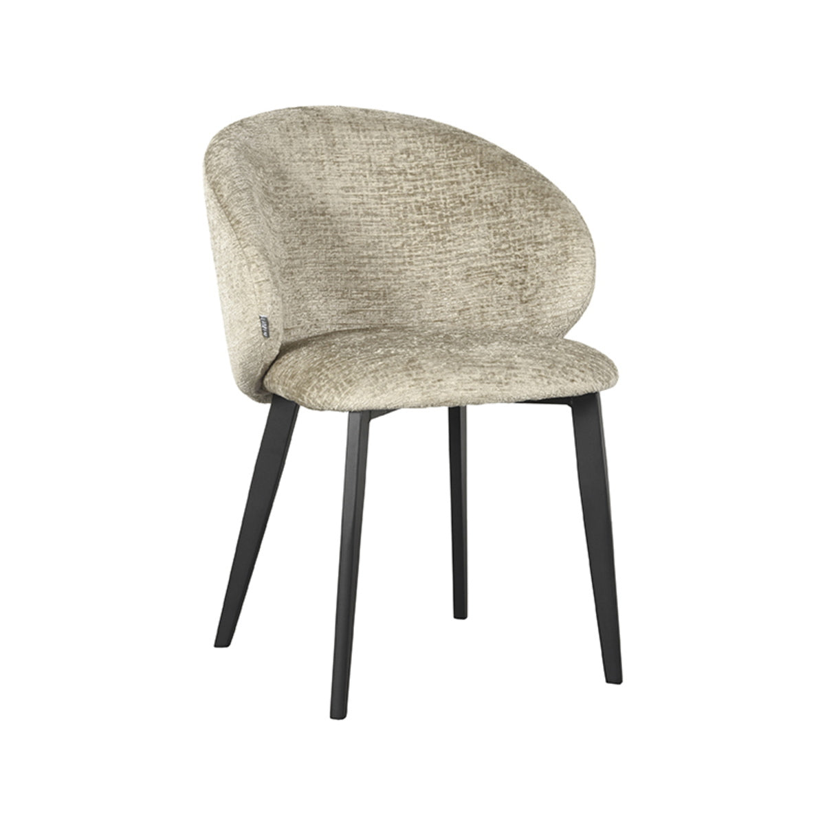 LABEL51 Eetkamerstoel Logan - Beige - Zithoogte 46cm - Set van 2