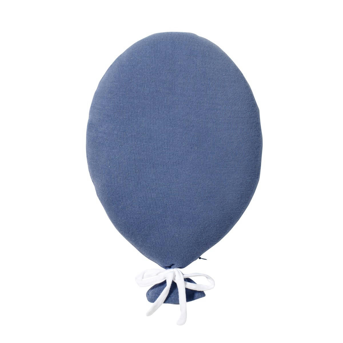 - Coussin bébé coton tricoté ballon bleu 40x25 cm