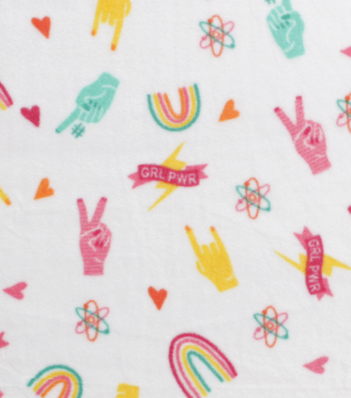 Girl Power Icons Anti Pill Fleece Fabric