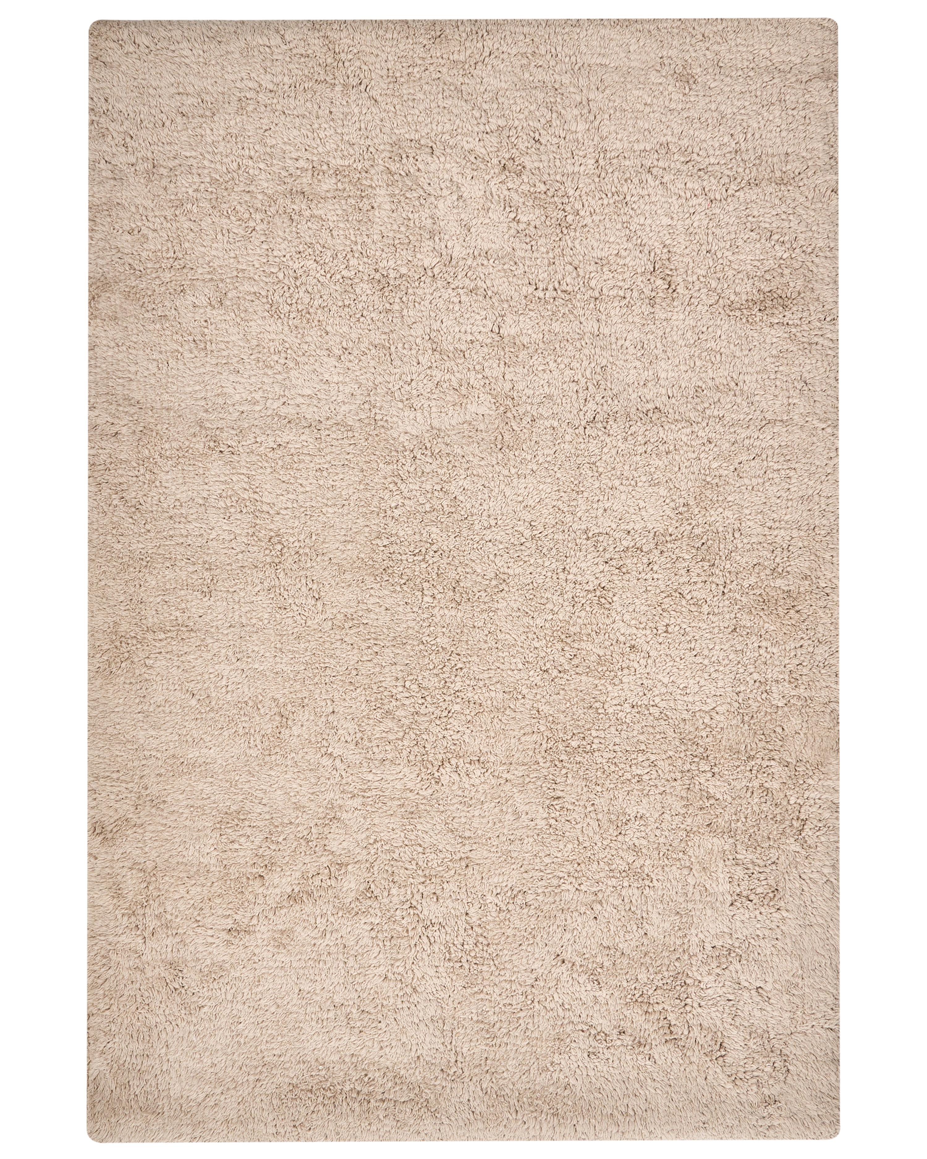 Bath Mat GOELA Light Brown 60 x 90 cm Cotton