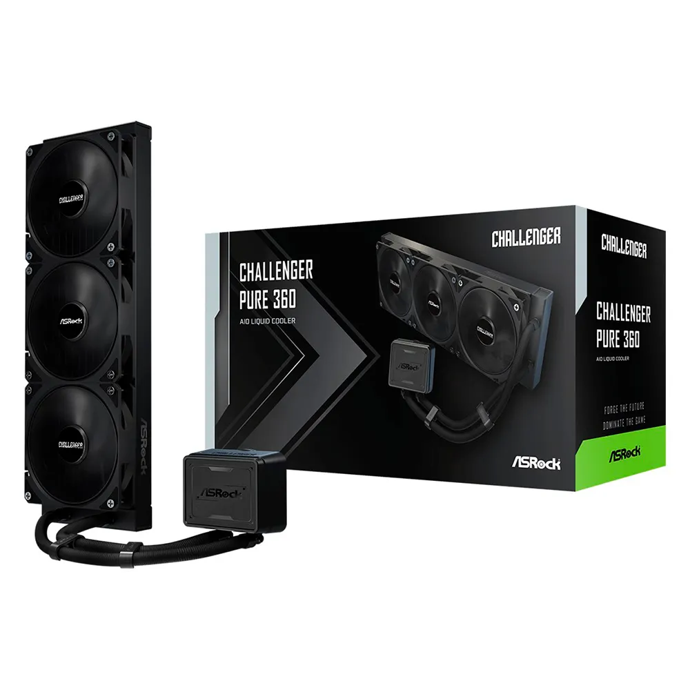 Asrock Challenger Pure 360 Black liquid cooling