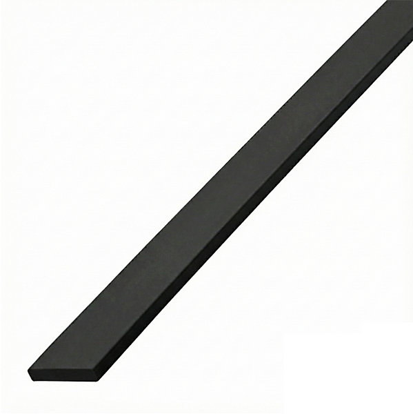 Lot de 20 Champlats PVC noir 2600 x 30 x 2 mm