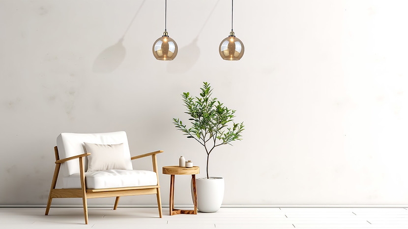 Lampa wisząca Irwin szklana złota