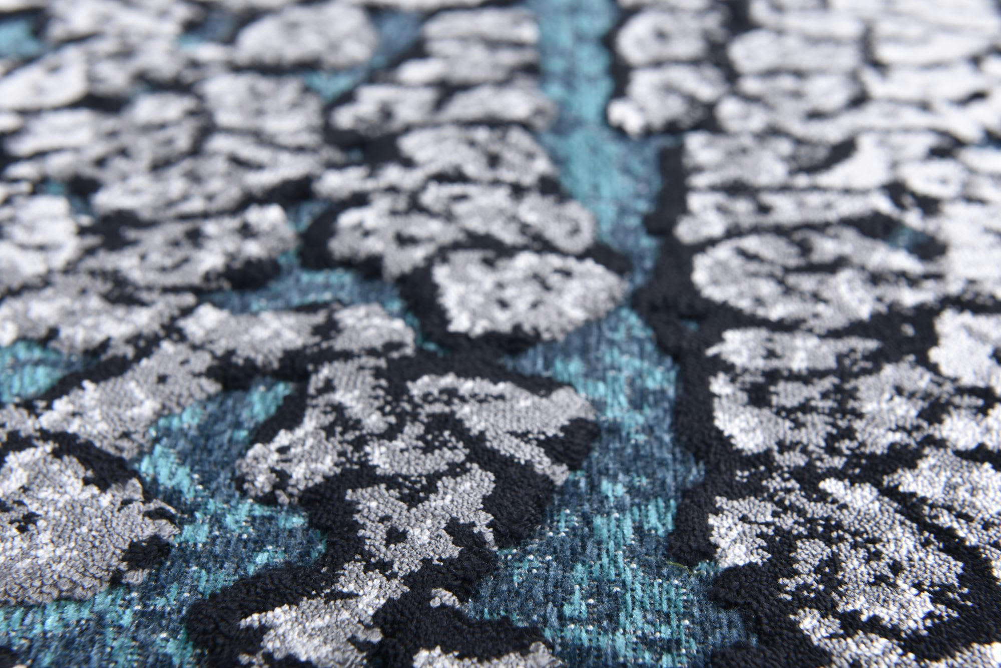 ORELIA - Tapis tissé plat très doux - turquoise multi 040x070 cm