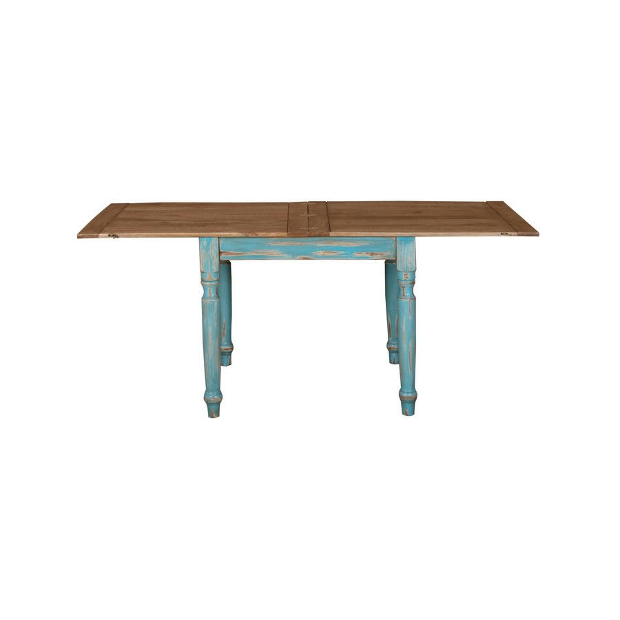 - Table antique à poignée extensible 90x90x80