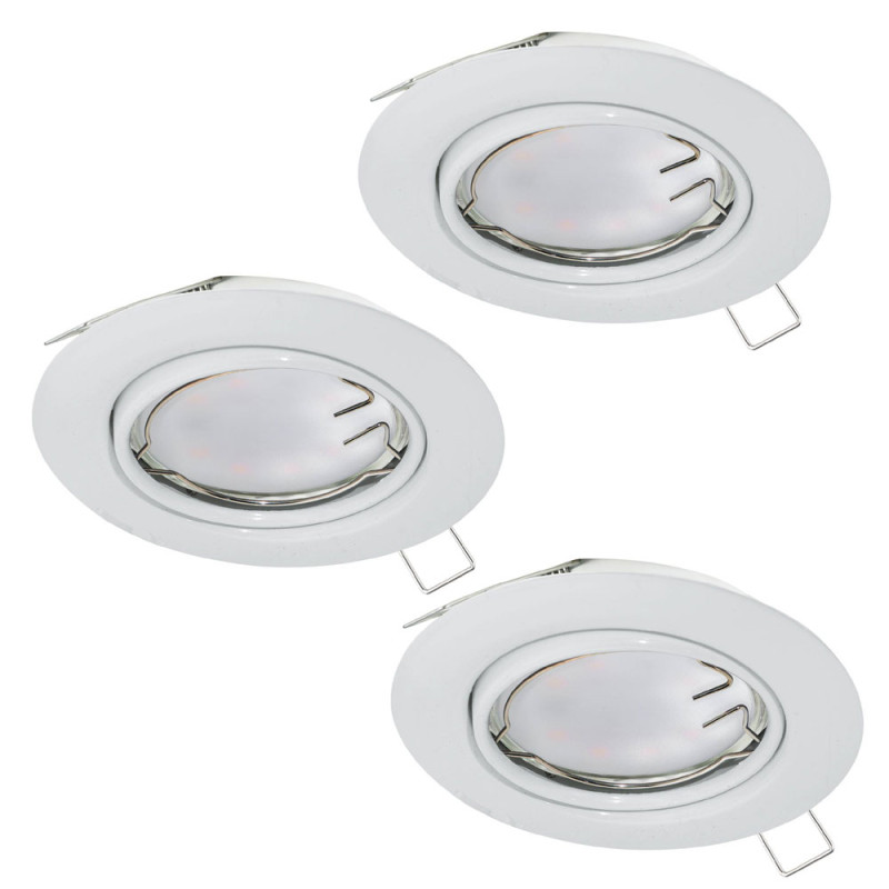Spot encastrable Peneto blanc Ø 8,7 cm 3 x 4,6 W EGLO