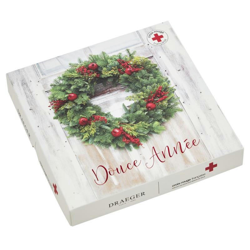 - Lot de 6 cartes de vœux avec enveloppe joyeuses fêtes pins