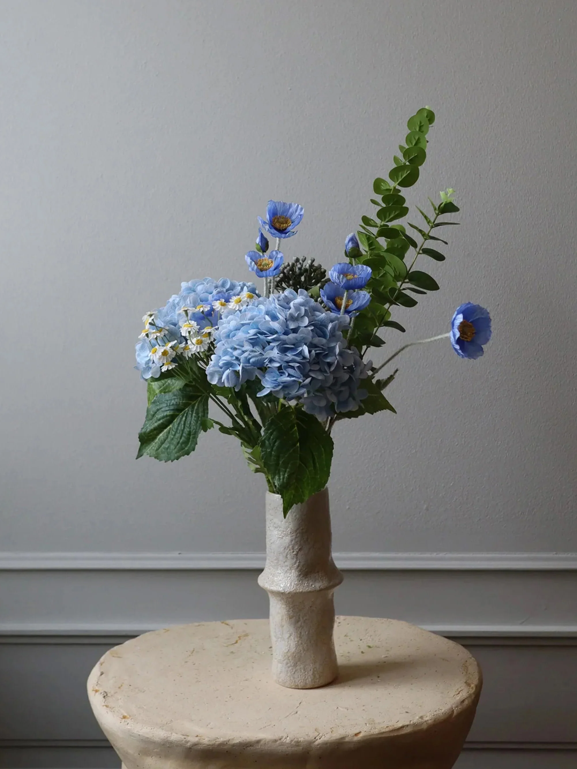 Künstlicher Blumenstrauß Barbie Blue Bliss
