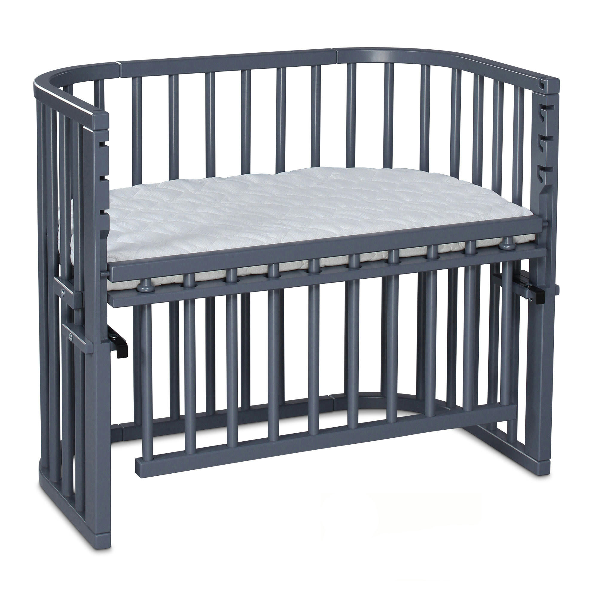 - Grand Lit berceau Cododo Gris avec matelas - Maxi Comfort +