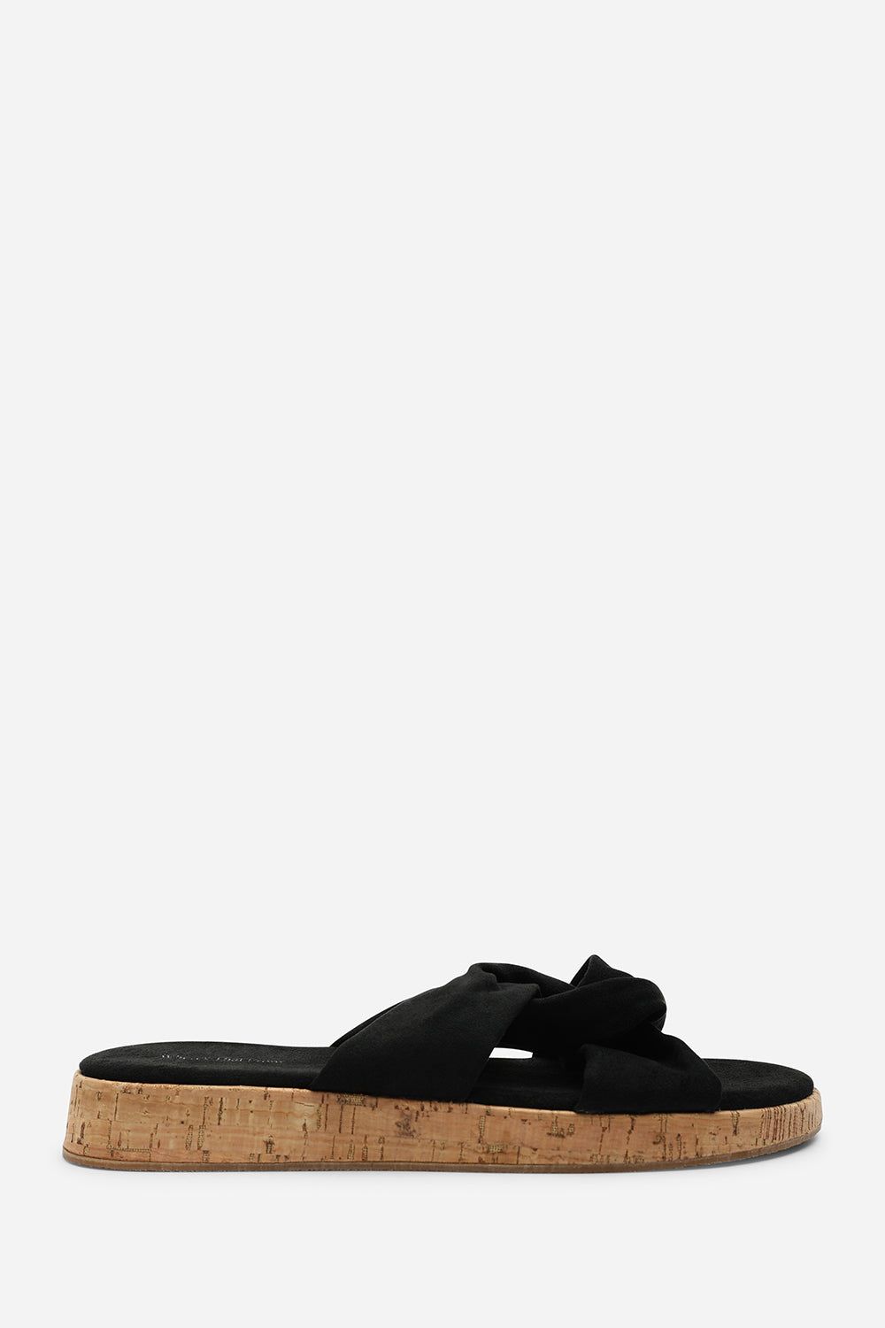 Where's That From Calira' Knot Front Strap Flat Slider Sandals