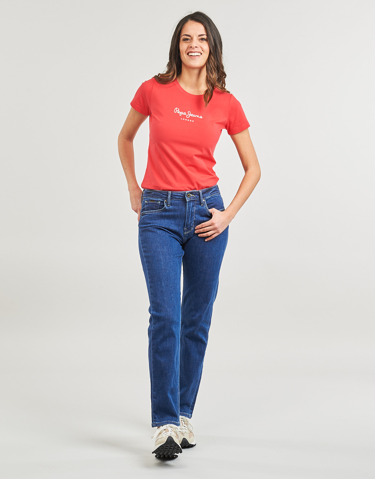 Pepe jeans - STRAIGHT JEANS HW - Blue