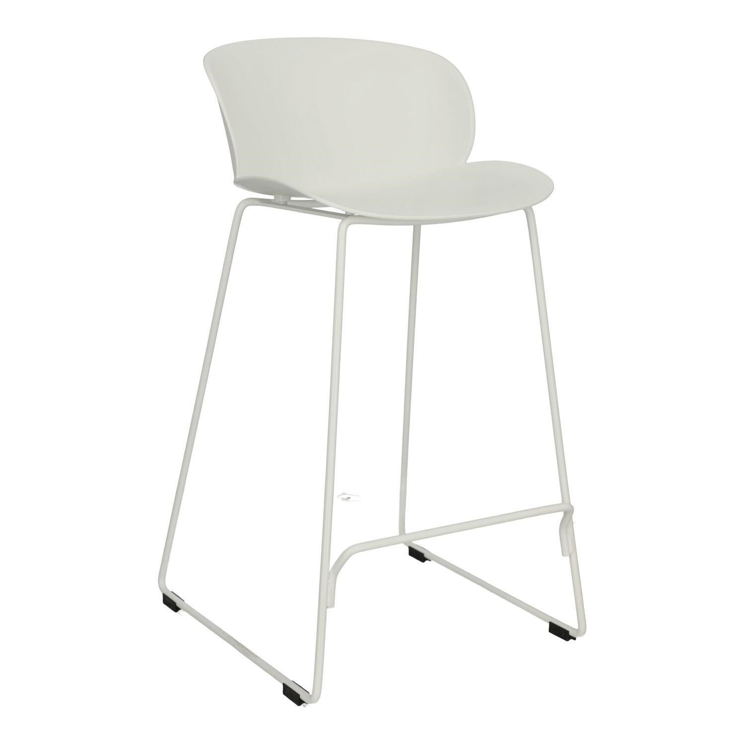 Krzesło stołek barowy Viva 66 cm biały