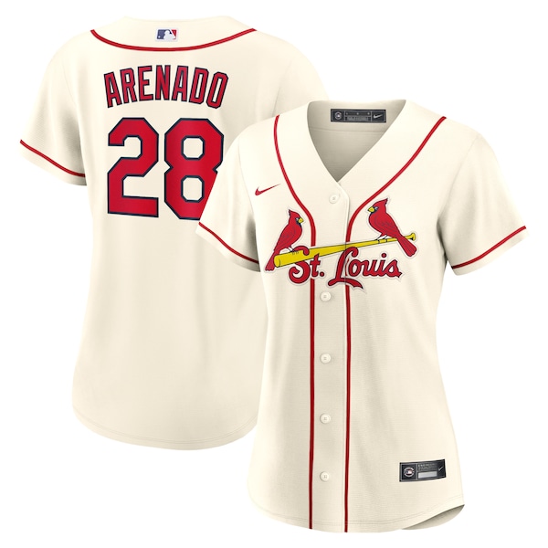 Nolan Arenado St. Louis Cardinals Nike Women's Alternate Replica Player Jersey - Cream/Red/White