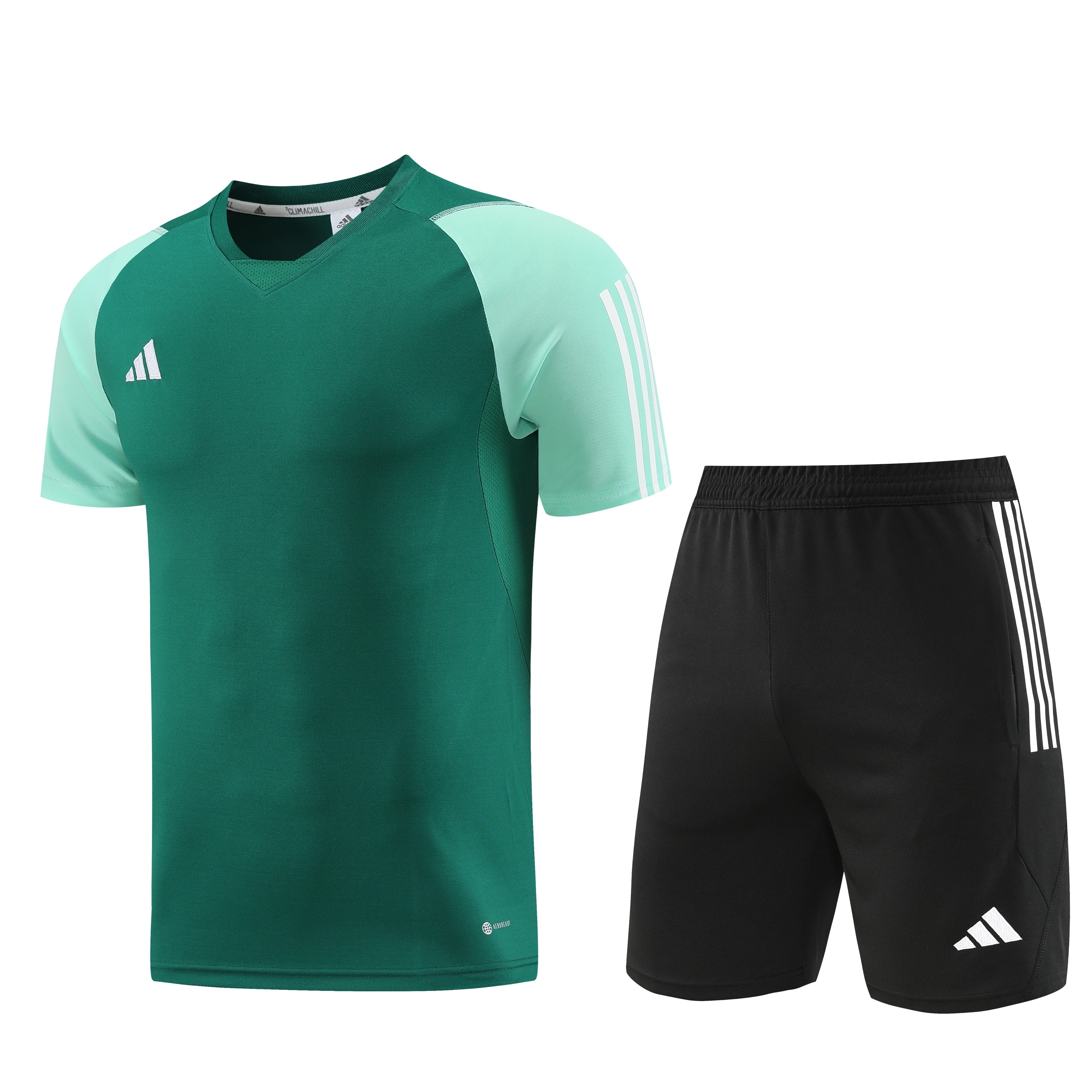 Adidas Short Sleeve Training Jersey Set - AD03- Olive Green
