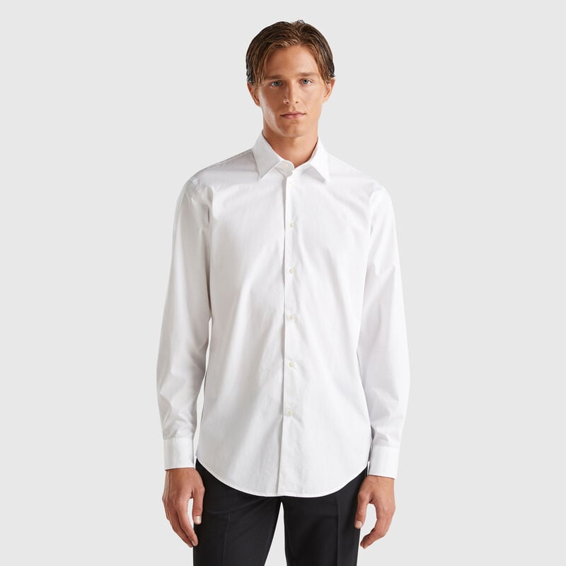 White shirt in organic cotton