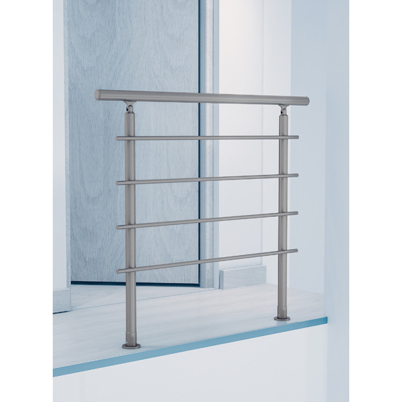 Kit garde-corps type J pour escalier Bretagne 120 cm SOGEM