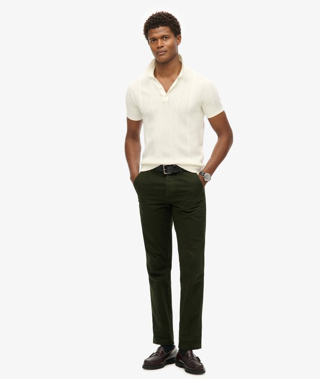 Short Sleeve Knitted Polo Shirt