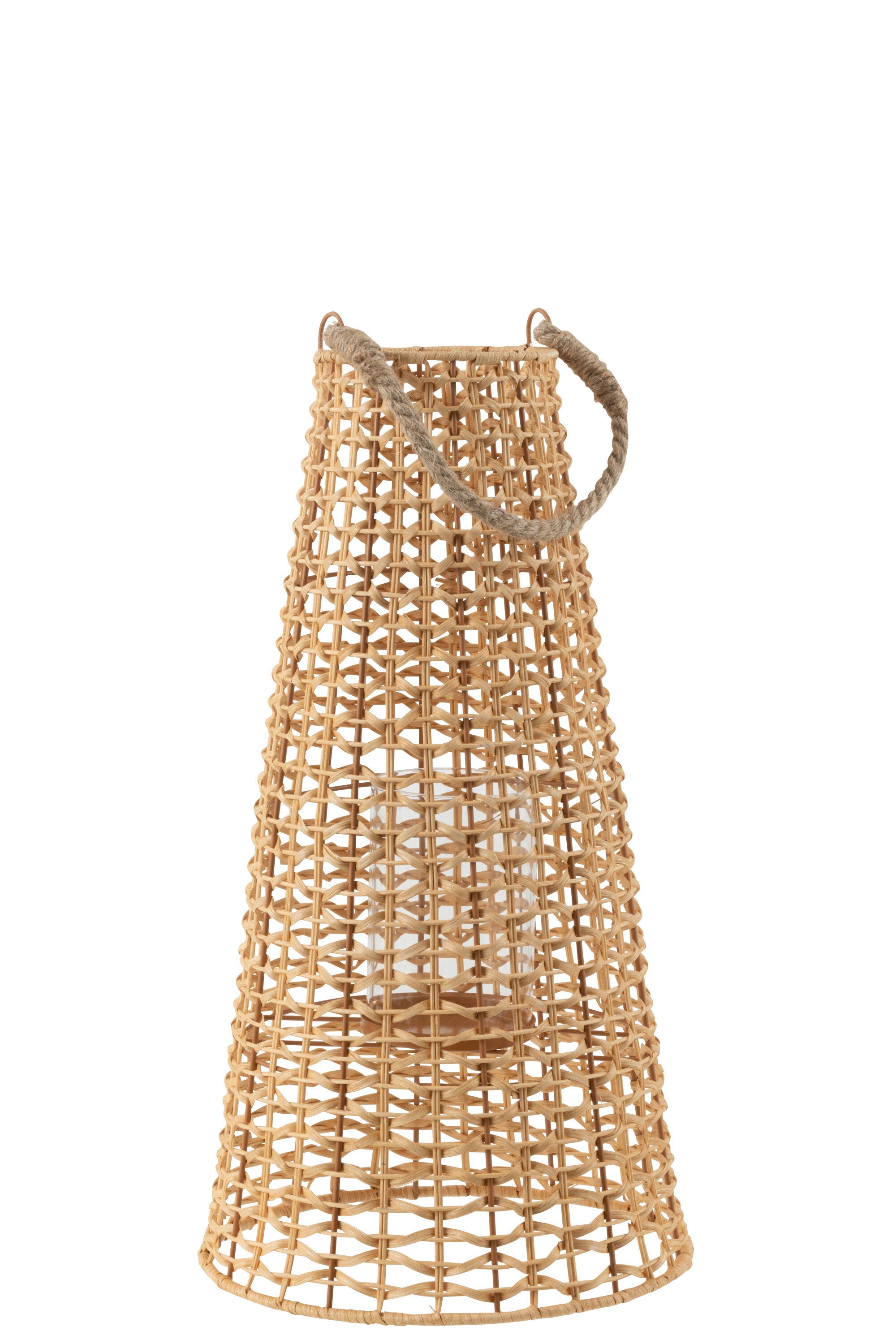 J-Line lantaarn Anais - rotan - naturel - large