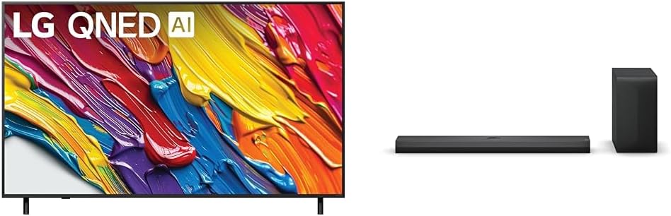 LG 65-Inch Class QNED AI 4K QNED82A Series Smart TV (65QNED82AUA  2025) S70TY 3.1.1-Channel QNED TV Matching Soundbar (2024 Model)
