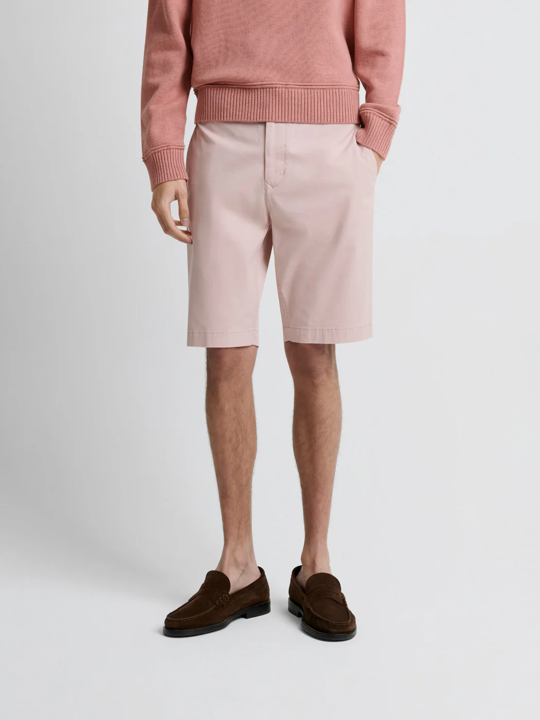 Bermuda slim taille semi-élastiquée