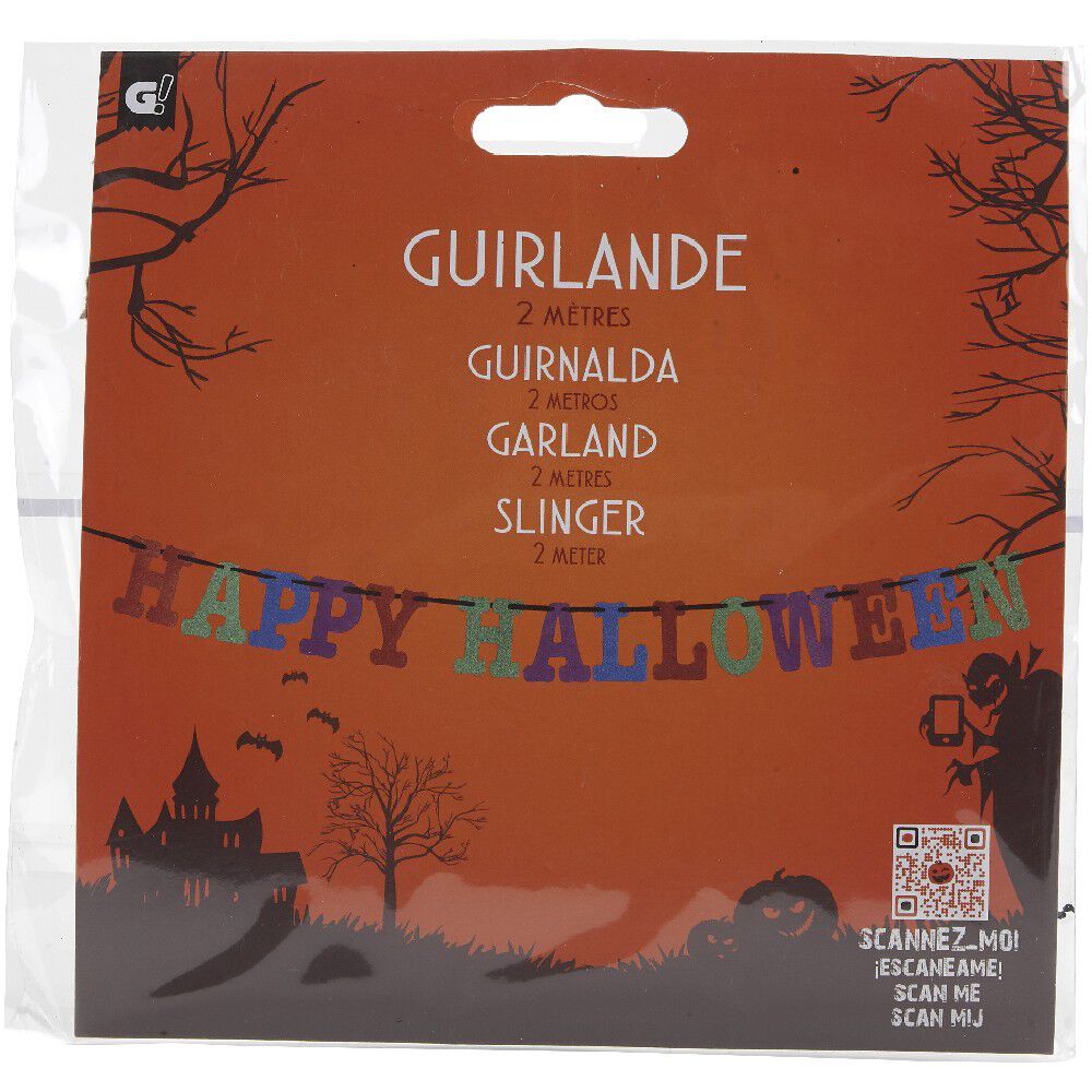 Guirlande en papier motif Halloween