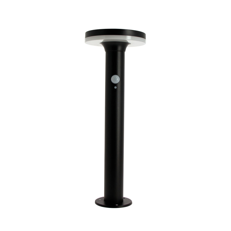Borne LED solaire avec détecteur de mouvements 16 x 16 x 45 cm XANLITE