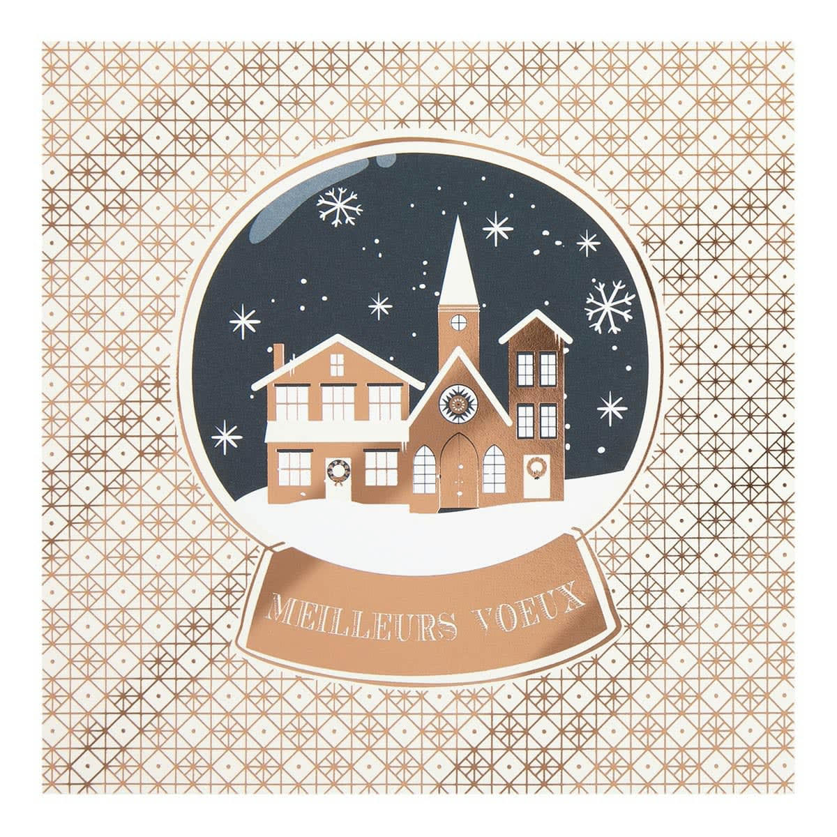 - Carte De Vœux Etincelle Village Noël