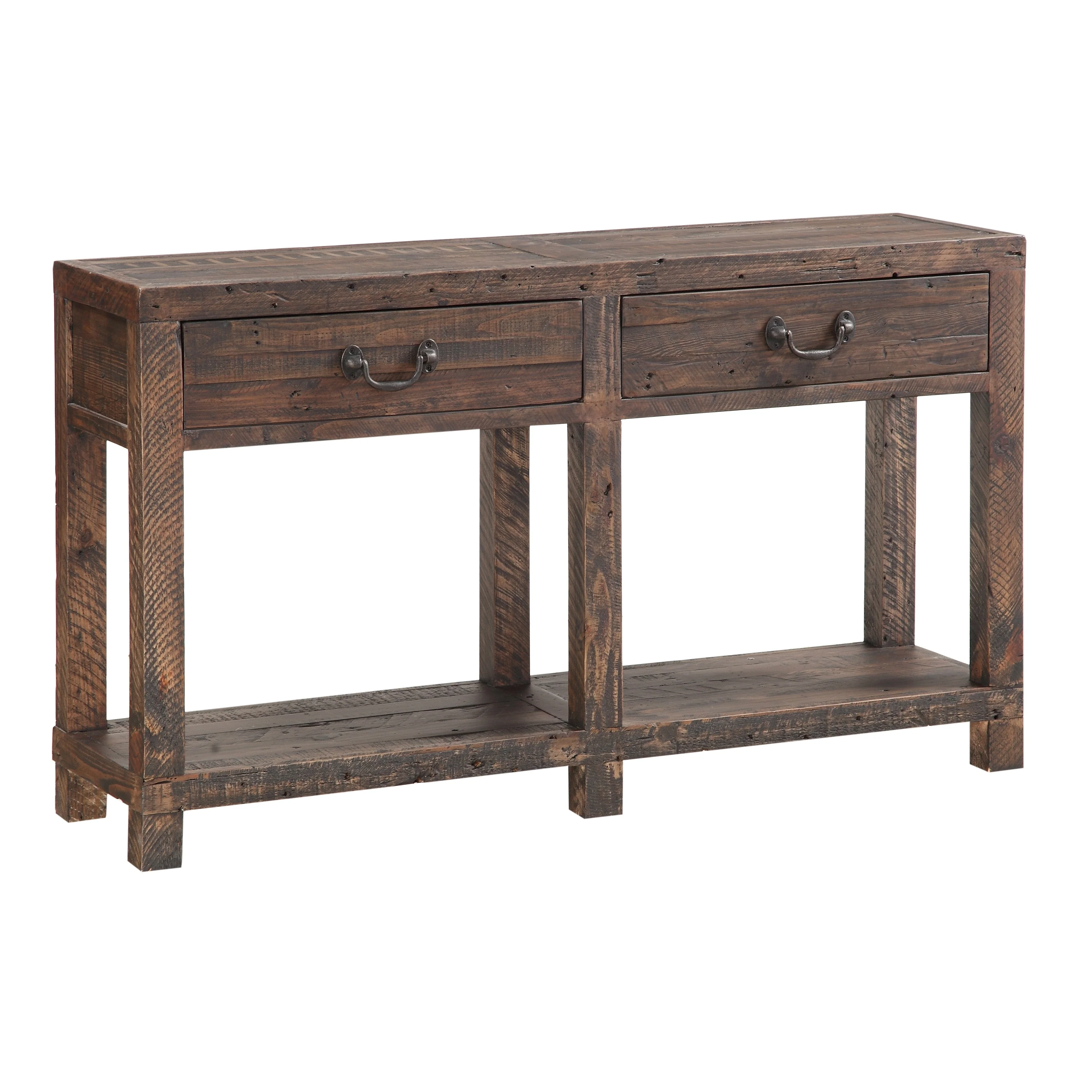 Craster Reclaimed Wood Console Table in Smoky Taupe