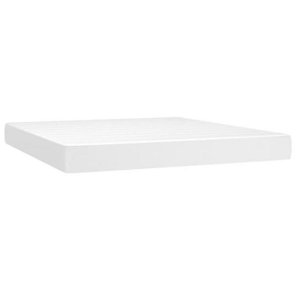 347843 vidaXL Matelas de lit à ressorts ensachés Blanc 180x200 cm epaisseur 20 cm