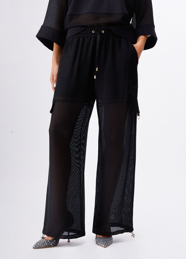Pantaloni cargo in mesh