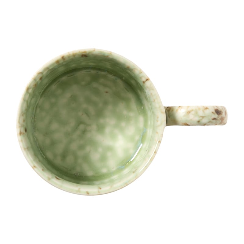 Mok gevlekt - blauw/bruin - 280 ml