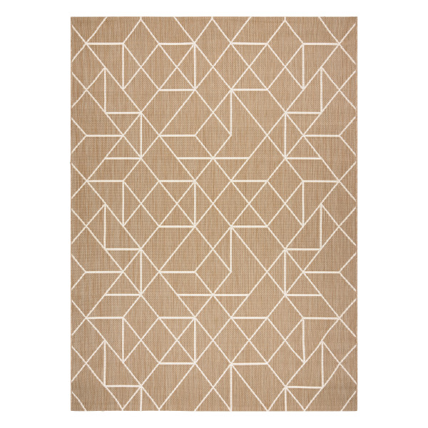 Dywan sizal FLAT 48959265 Geometryczny naturalny beż sznurkowy 80x150 cm