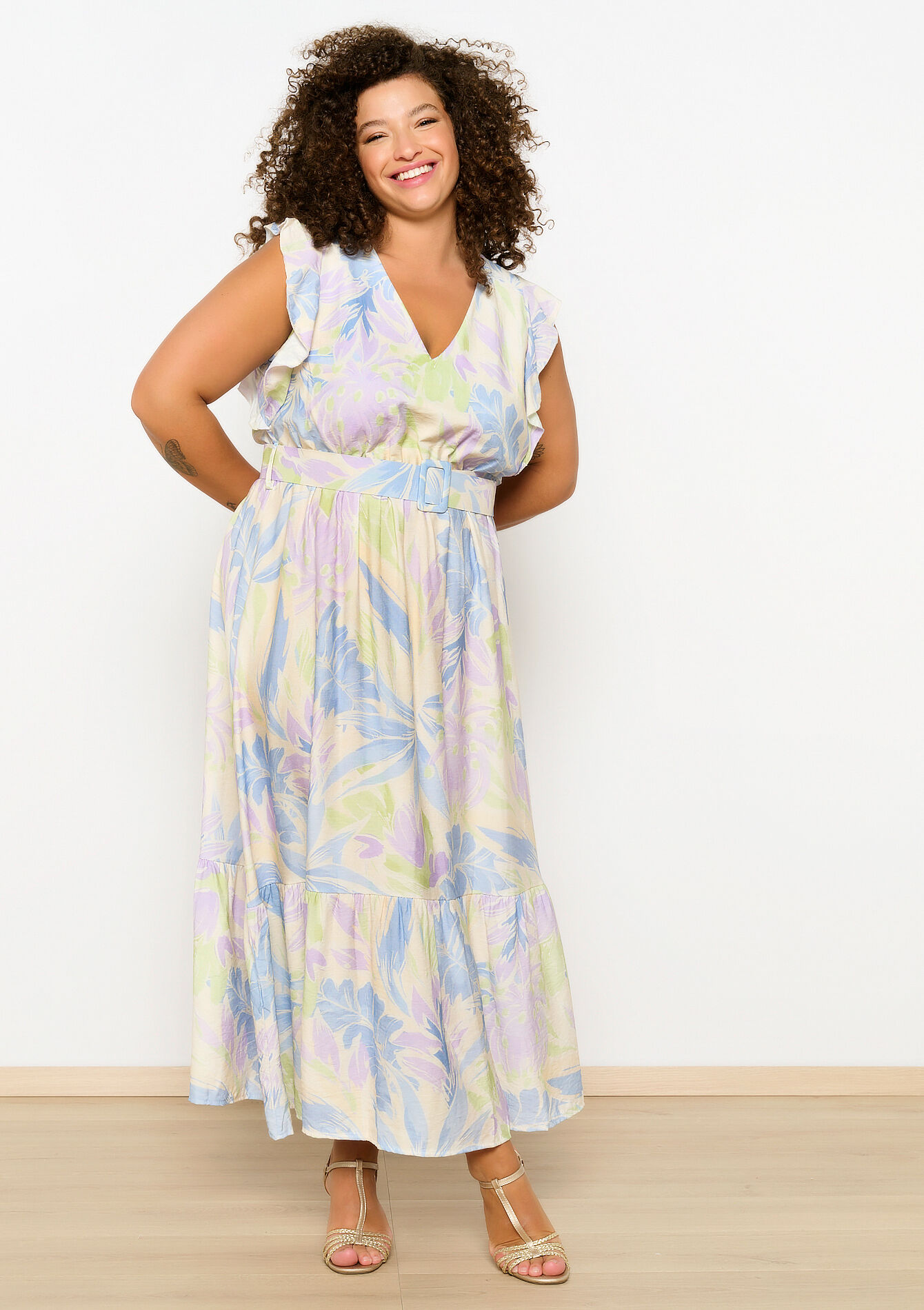 Maxi-jurk met bloemenprint