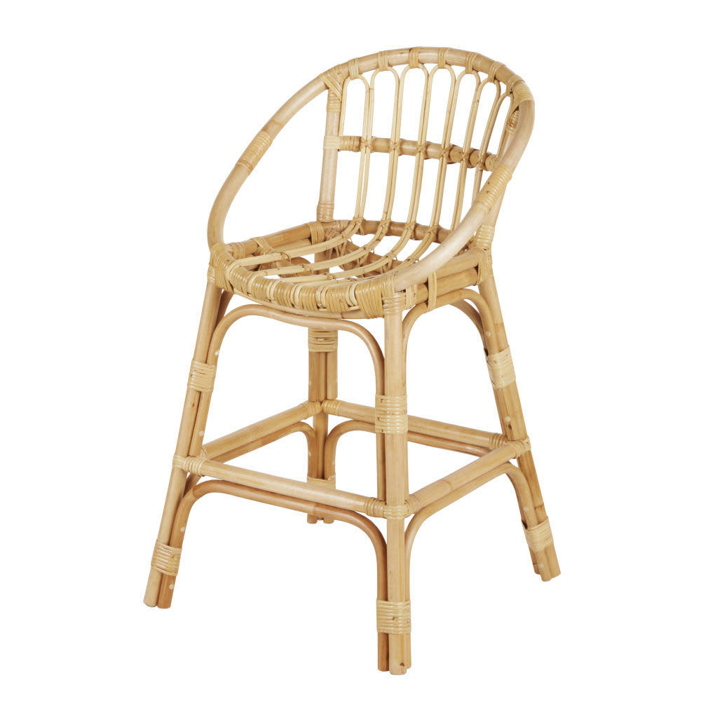 Plume - Chaise surélevée enfant en rotin