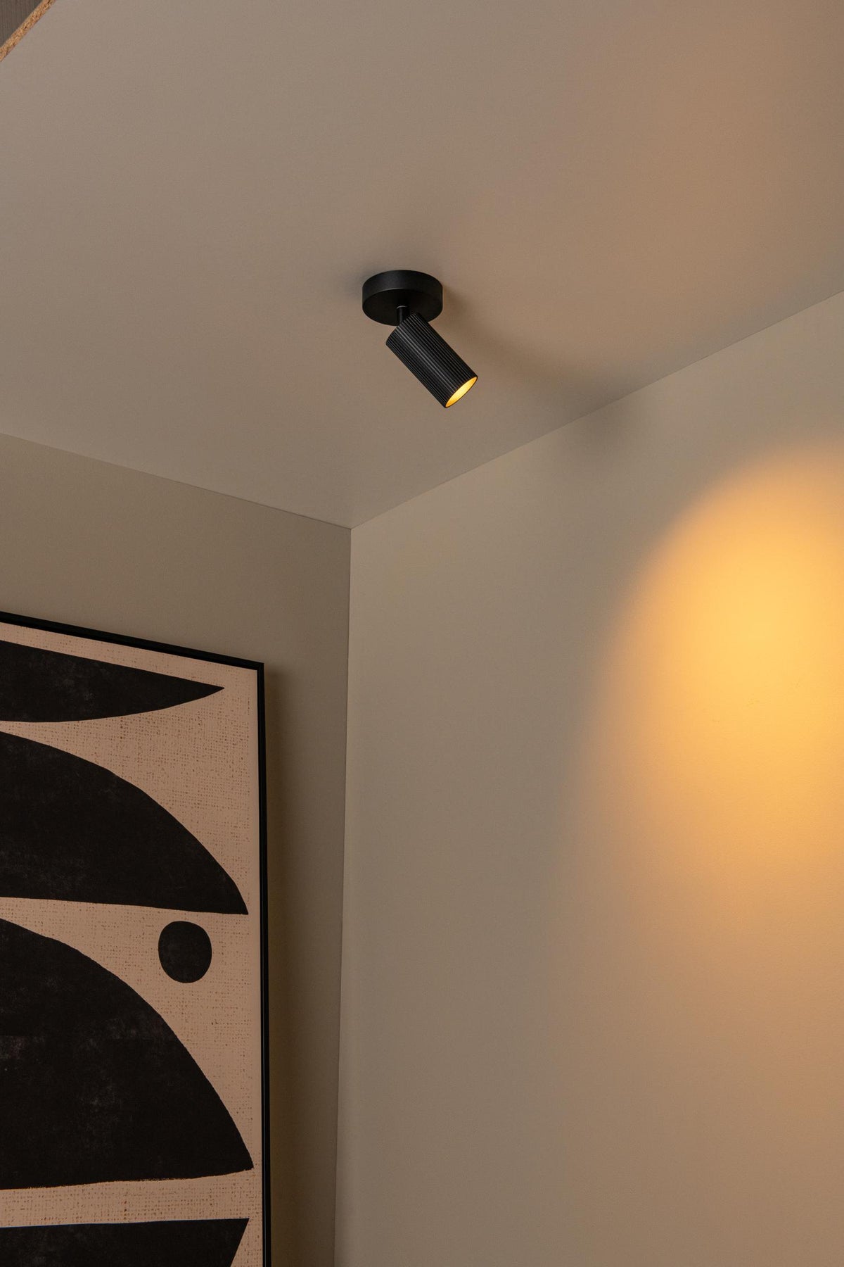 Lucide plafondspot CLUBS - 1xGU10 - Zwart