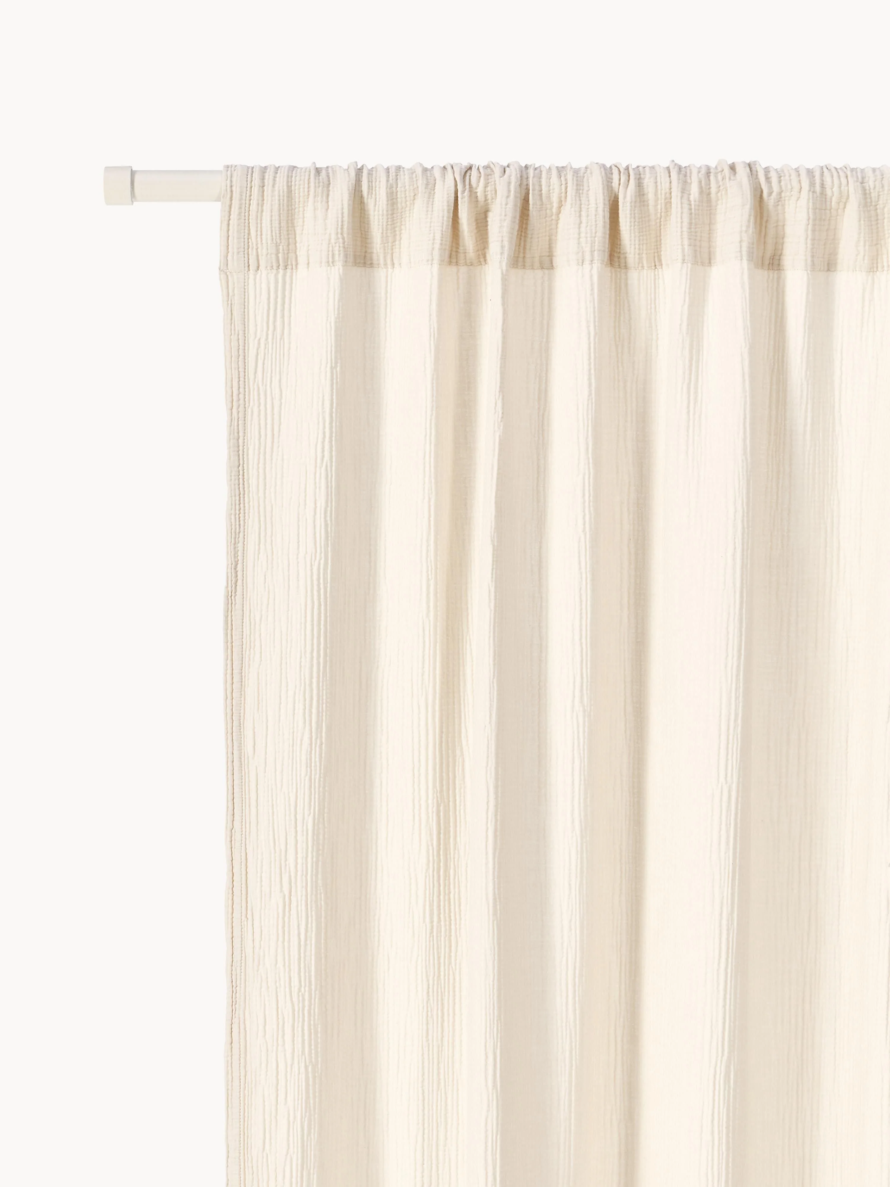 Transparente Musselin-Vorhänge Malvina mit Tunnel, 2er-Set
