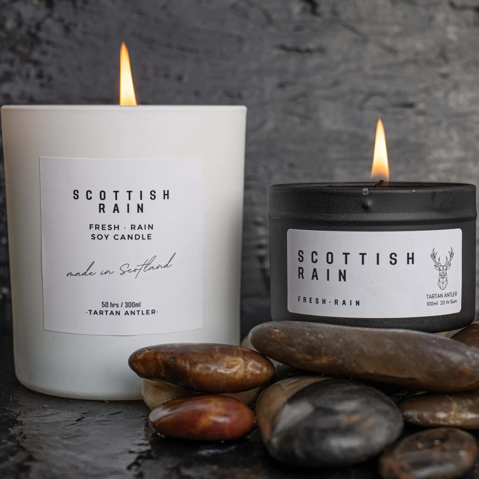 SCOTTISH RAIN Soy Candle • Scottish Gift • Petrichor • Artisan Luxury Home Fragrance • Made in Scotland
