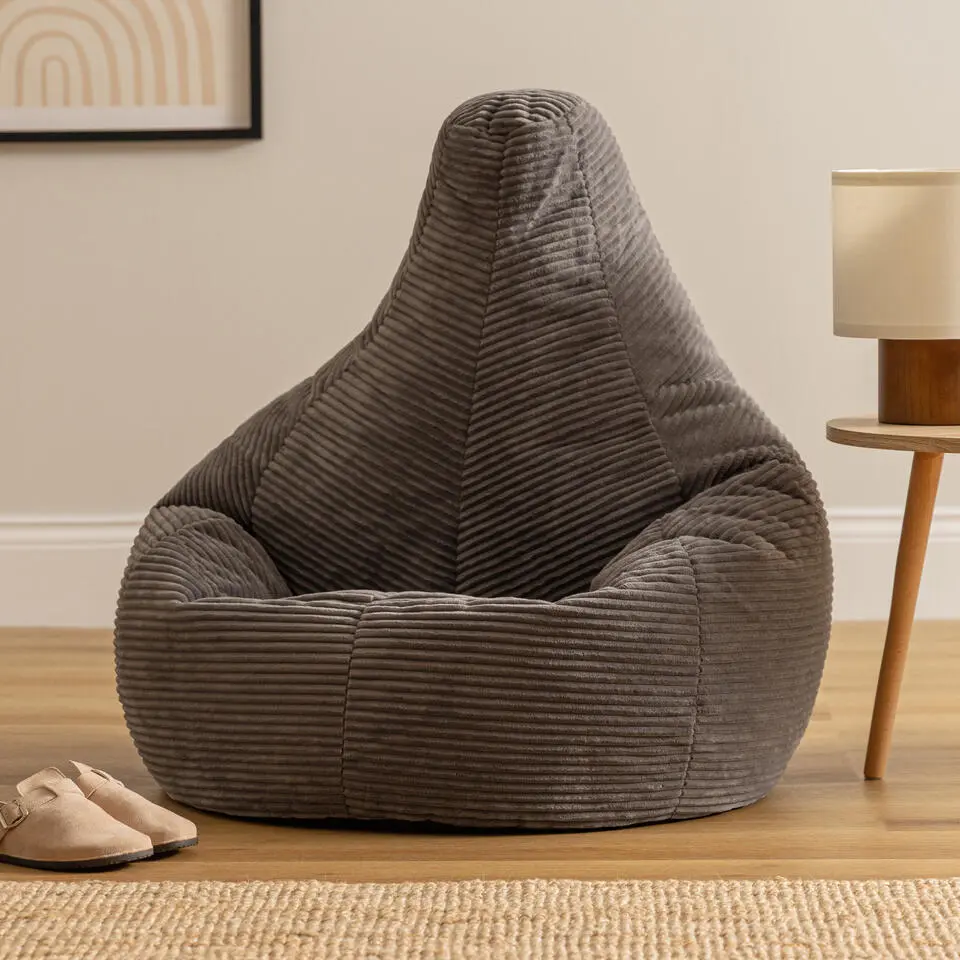 icon Zitzak Dalton - Corduroy Zitzak Volwassenen - Houtskool